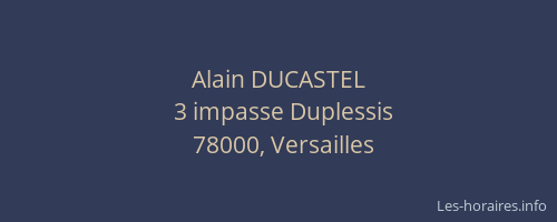 Alain DUCASTEL