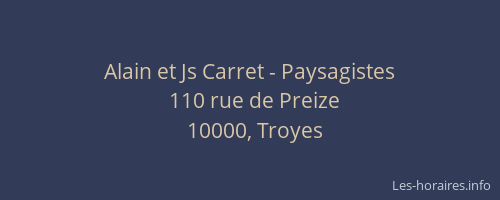 Alain et Js Carret - Paysagistes