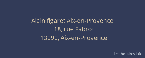 Alain figaret Aix-en-Provence