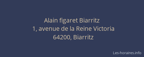 Alain figaret Biarritz