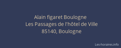 Alain figaret Boulogne