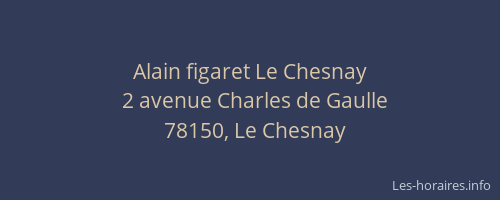 Alain figaret Le Chesnay