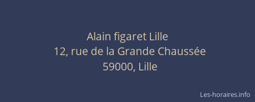 Alain figaret Lille