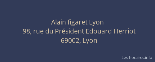 Alain figaret Lyon