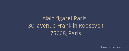Alain figaret Paris