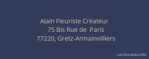 Alain Fleuriste Créateur