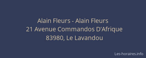 Alain Fleurs - Alain Fleurs