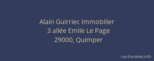 Alain Guirriec Immobilier