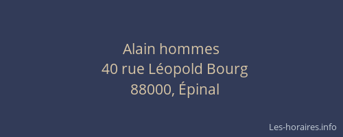 Alain hommes