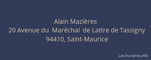 Alain Mazi&egrave;res