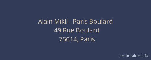 Alain Mikli - Paris Boulard