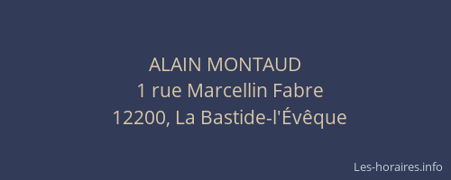 ALAIN MONTAUD