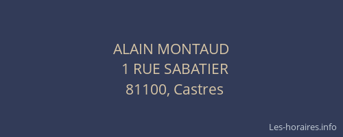 ALAIN MONTAUD