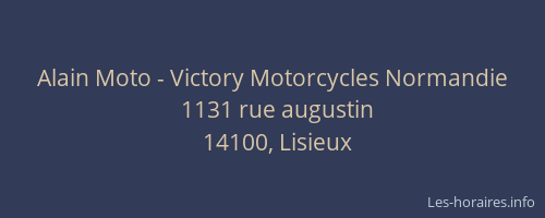 Alain Moto - Victory Motorcycles Normandie