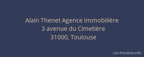 Alain Thenet Agence Immobilière