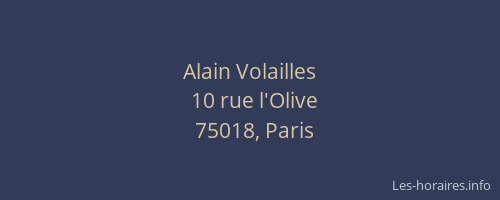 Alain Volailles