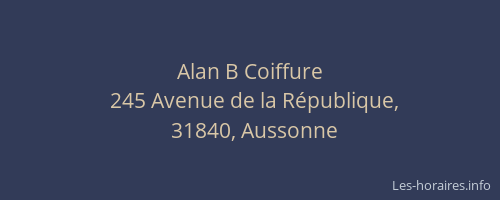 Alan B Coiffure