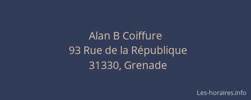 Alan B Coiffure