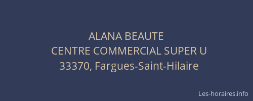 ALANA BEAUTE