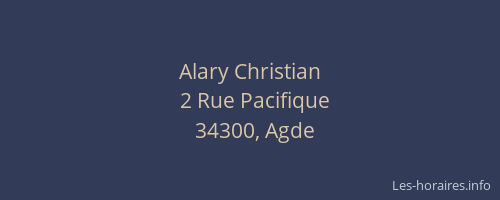Alary Christian