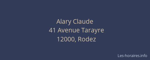Alary Claude