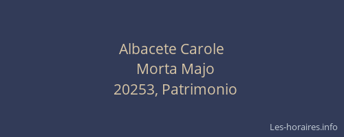 Albacete Carole