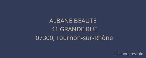 ALBANE BEAUTE