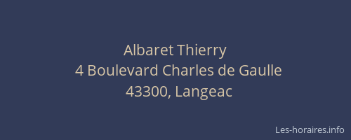 Albaret Thierry