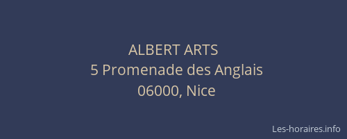 ALBERT ARTS
