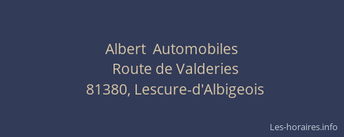 Albert  Automobiles