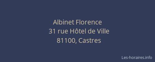 Albinet Florence