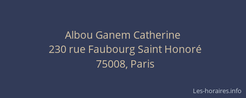 Albou Ganem Catherine