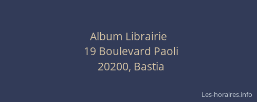Album Librairie