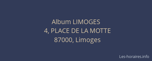 Album LIMOGES