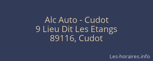 Alc Auto - Cudot