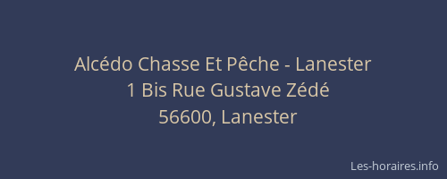 Alc&eacute;do Chasse Et P&ecirc;che - Lanester