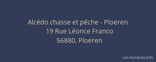 Alc&eacute;do chasse et p&ecirc;che - Ploeren