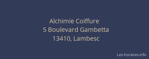 Alchimie Coiffure