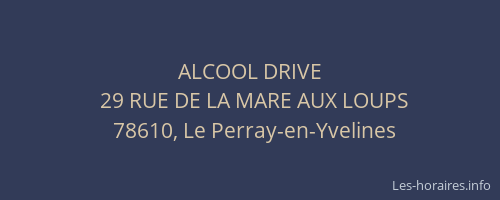 ALCOOL DRIVE