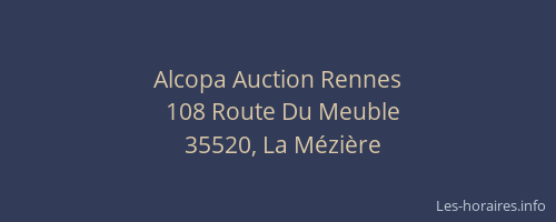 Alcopa Auction Rennes