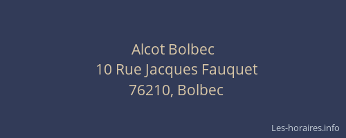 Alcot Bolbec