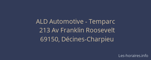 ALD Automotive - Temparc