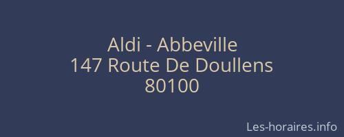 Aldi - Abbeville