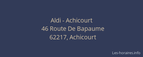 Aldi - Achicourt
