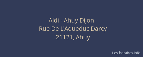 Aldi - Ahuy Dijon