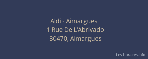 Aldi - Aimargues