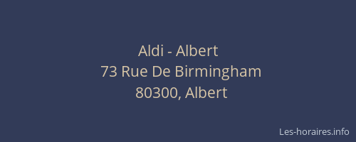 Aldi - Albert