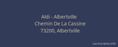 Aldi - Albertville