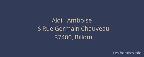Aldi - Amboise