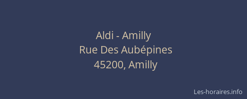Aldi - Amilly